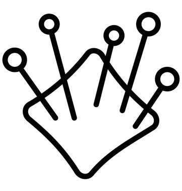 Kadın kürkler izole vektör simge