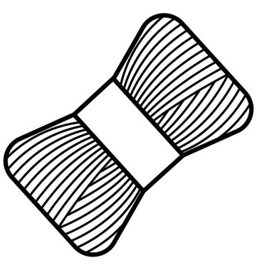 Biriktirme izole vektör simge konu