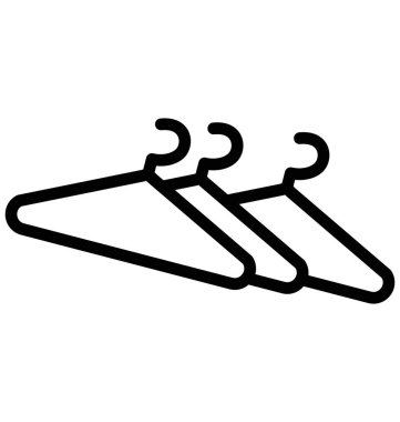 Askı izole vektör simgesi