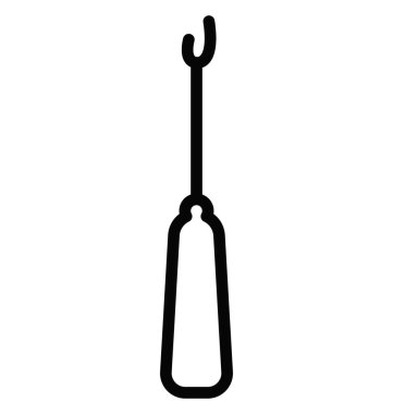 PIN, izole vektör simge dikiş