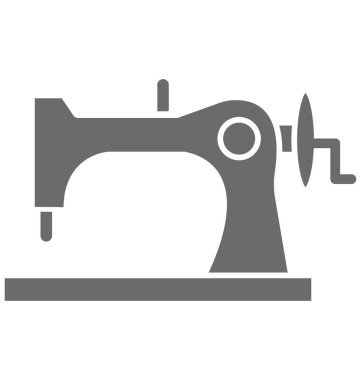 Dikiş makinesi izole vektör simge