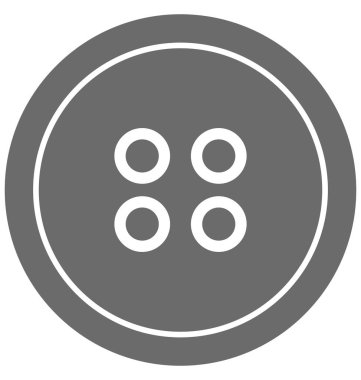 Düğme izole vektör simgesi