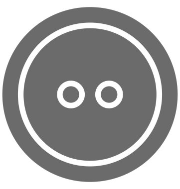 Düğme izole vektör simgesi