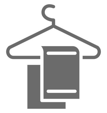 Askı izole vektör simgesi