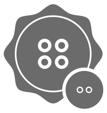 Düğme izole vektör simgesi