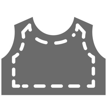 Atkı izole vektör simgesi