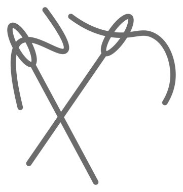 İğne izole vektör simgesi