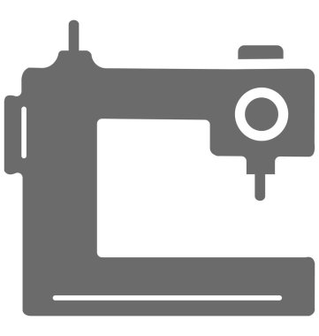 Dikiş makinesi izole vektör simge