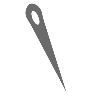 İğne izole vektör simgesi