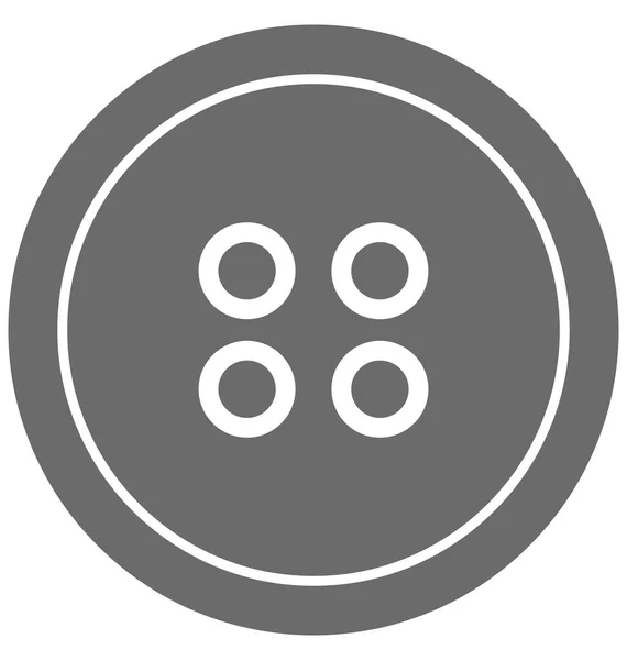 Button Isolated Vector Icon — Stock Vector