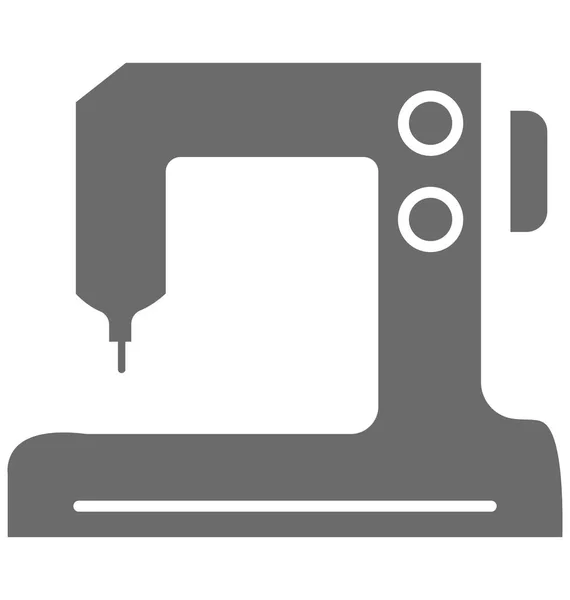 Изолированная Векторная Икона Швейной Машины — стоковый вектор