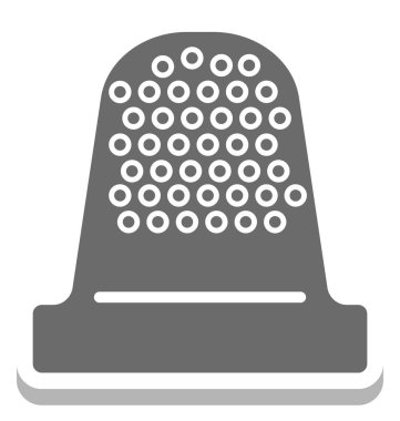 iplik izole vektör simgesi