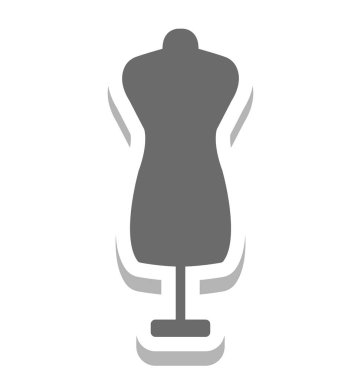 Kukla izole vektör simgesi