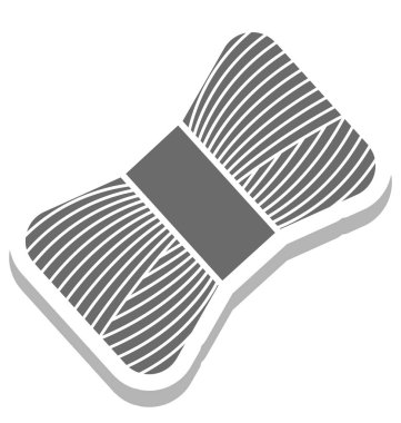 Biriktirme izole vektör simge konu