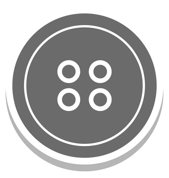 Button Isolated Vector Icon — Stock Vector
