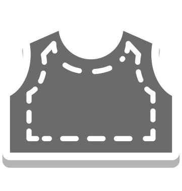 Atkı izole vektör simgesi