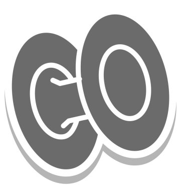 Biriktirme boş, iplik izole vektör simgesi