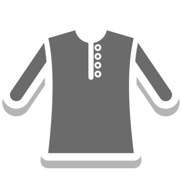 Gömlek izole vektör simgesi