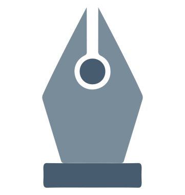 Kalem ucu, kalem izole vektör simge İpucu