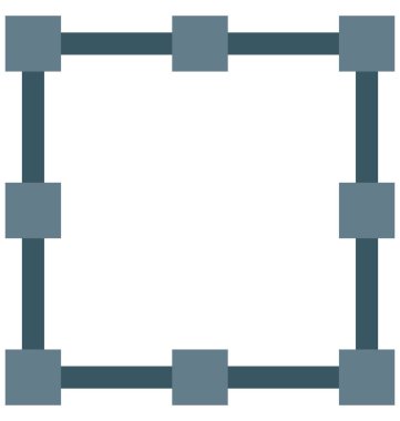 Büyütme, metin aracını izole vektör simge