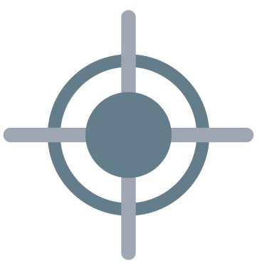 Hedef, amaç izole vektör simgesi