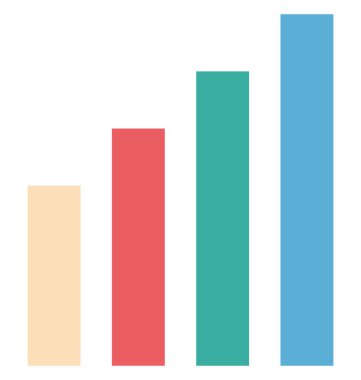 Çubuk grafik, çubuk grafik izole vektör simgesi