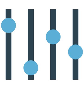 Ayar, ses denetleyicisi izole vektör simge