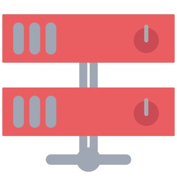 Sunucu, veritabanı izole vektör simge