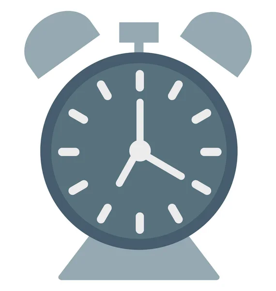 Timepiece Clock Isolated Vector Icon — Stock Vector