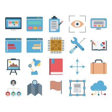 İzole simgeler vektör web veri, tasarım ve geliştirme