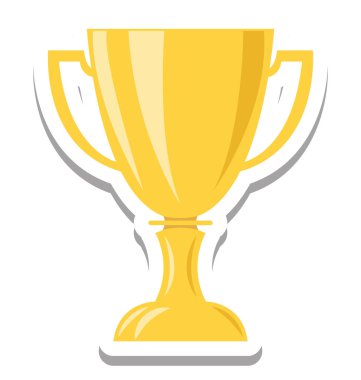 Yıldız, izole kupa vektör simge