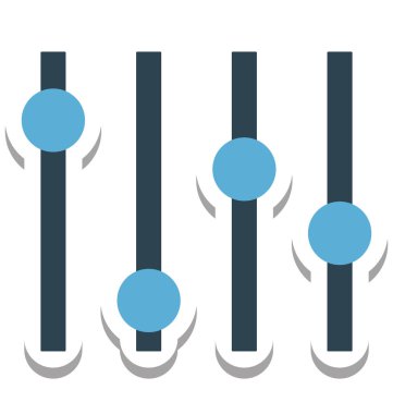 Ayar, ses denetleyicisi izole vektör simge