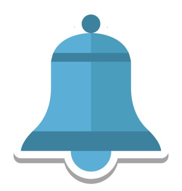 Noel Bell izole vektör simgesi