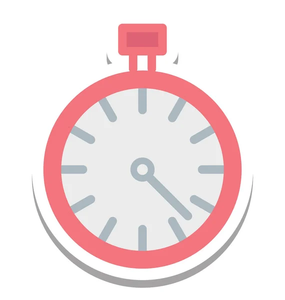 Chronometer Timekeeper Geïsoleerd Vector Icon — Stockvector
