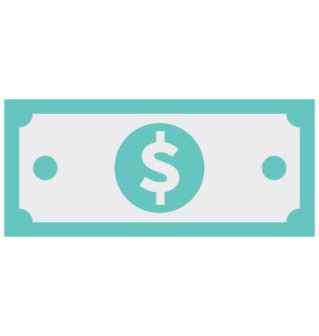 Kağıt para, kağıt Not izole vektör simgeleri herhangi bir stille değiştirmek