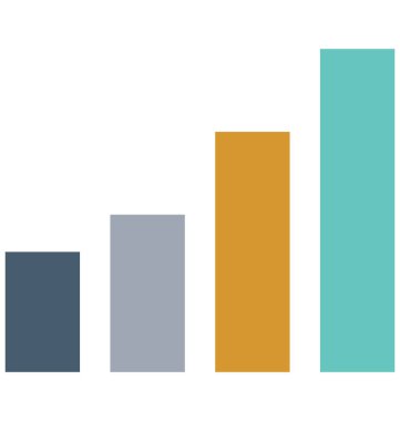 Grafik ilerleme grafik izole vektör simgeler olmak değişiklik yapabileceğiniz herhangi bir stil ile