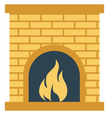 Oda soba, Isıtma soba izole vektör simgeler olmak değişiklik yapabileceğiniz herhangi bir stil ile