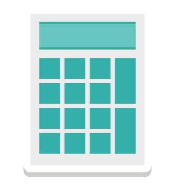 Hesap makinesi, hesaplama aygıtı izole vektör simgeler olmak değişiklik yapabileceğiniz herhangi bir stil ile