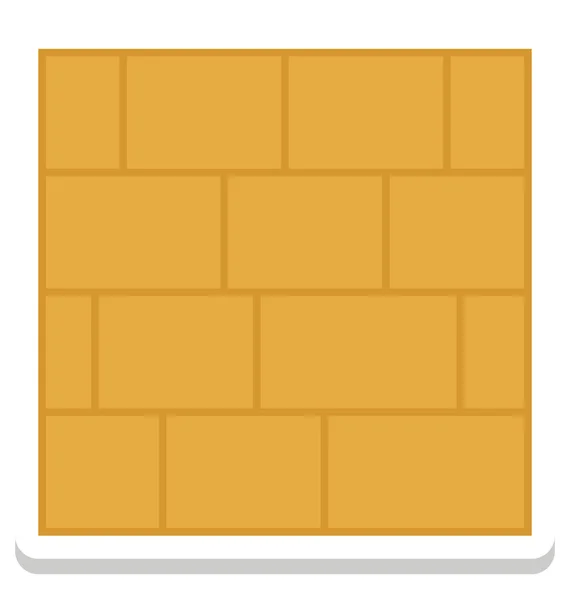 砖墙隔离矢量图标可以修改任何样式 — 图库矢量图片
