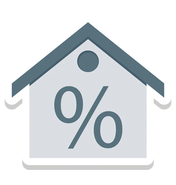 Home Prozentzeichen Isolierte Vektorsymbole Können Mit Jedem Stil Geändert Werden — Stockvektor