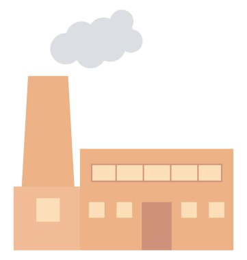 Sanayi, fabrika vektör simgesi