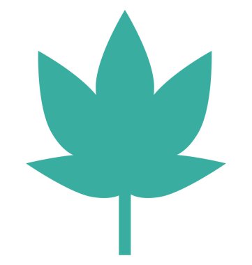 Akçaağaç yaprağı, yaprak vektör simgesi