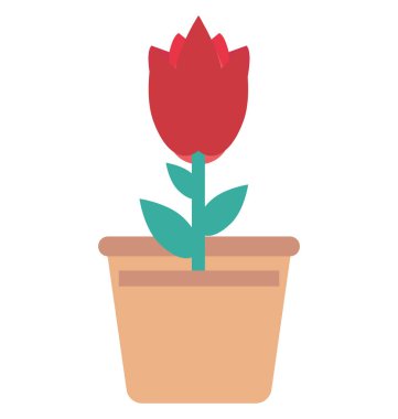 Lale Bud, Tulip vektör simgesi