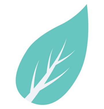 Yaprak, yeşillik vektör simgesi