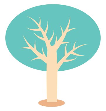 Ağaç, orman vektör simgesi