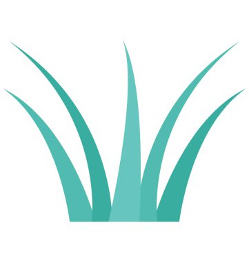 Aloe Vera, ot çalı vektör simgesi