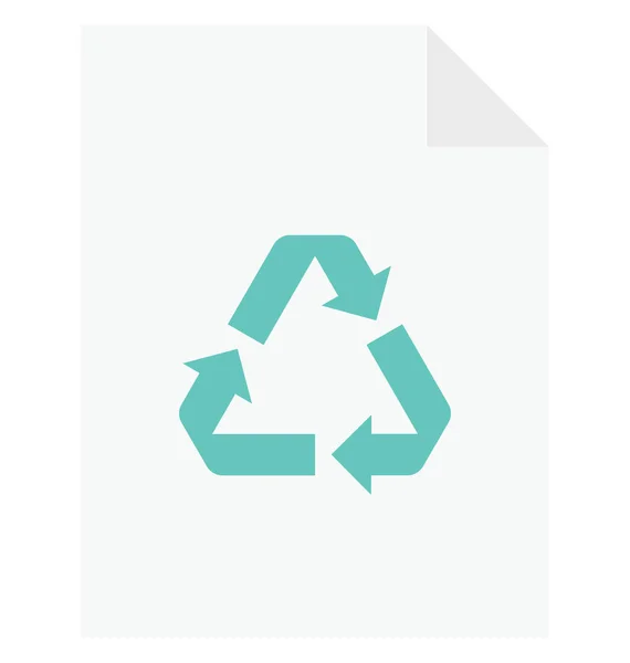 Reciclaje Reciclaje Archivos Vector Icono — Vector de stock