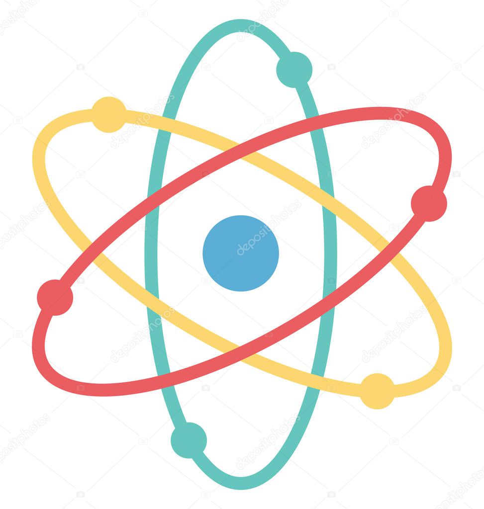 Atom, Molecule Vector Icon