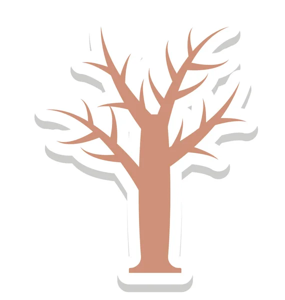 Baum Waldvektorsymbol — Stockvektor