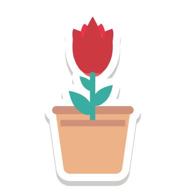 Lale Bud, Tulip vektör simgesi